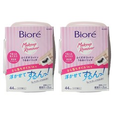 Biore 蜜妮 盒裝深層卸妝棉 水嫩保濕型, 2盒, 44片