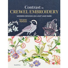 (英文圖書) Contrast in Crewel Embroidery: Modern Designs Stitched on Light and Dark 平裝版, Search Press, 英文