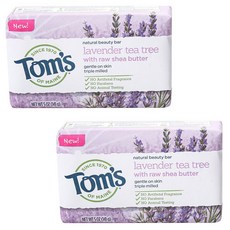 Tom's OF MAINE 天然美容皂 薰衣草茶樹乳木果油, 2個, 141g