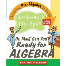 (英文圖書)Dr. Math Gets You Ready for Algebra: Learning Pre-Algebra Is Easy! 平裝版, Jossey-Bass, 英文