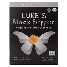 LukeSOrganic 黑胡椒穀物餅乾, 1盒, 100g