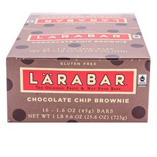 LARABAR Fruit & Nut Food Bar 巧克力片布朗尼, 16包, 45g