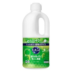 Kao 花王 Cucute 珂珂透 廚房洗潔精補充裝 麝香葡萄香, 1.25L, 1瓶