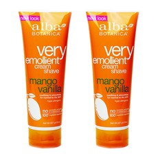 alba BOTANICA 潤膚芒果香草刮鬍膏, 2個, 227克