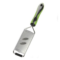 Chef Craft 刨絲器 刮皮器 軟質握把細孔刨絲器, 1個, Silver+Green