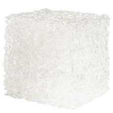 Miyavie 網狀立方體花基底 11cm, 白色