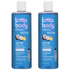 Lottabody Style Me 質地定型乳液椰子和乳木果油, 2個, 354ml