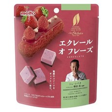 meito 名糖 草莓閃電泡芙風味巧克力, 1個, 35g