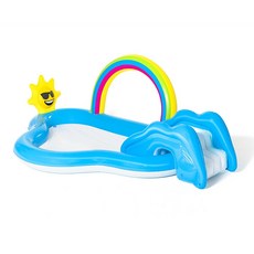 Bestway 彩虹溜滑梯遊戲池53092 兒童充氣水池 帶滑梯 戶外戲水玩具