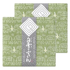 Shirayuki 垣谷纖維 多用途白雪拭巾 綠象佛尊, 2個