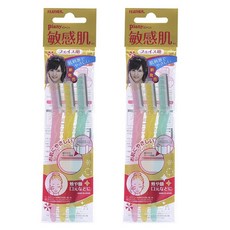 FEATHER Piany敏感肌適用修容刀 3支入, 2個