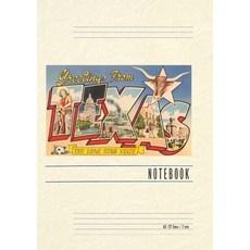 (英文圖書) Vintage Lined Notebook Greetings from Texas 平裝版, Found Image Press, 英文