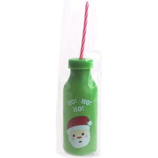 Fun Express Fun Express聖誕瓶吸管和瓶蓋包含幼兒用水瓶/兒童用水瓶, 237ml, 隨機出貨