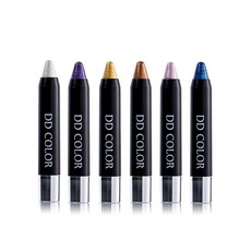 DD COLOR 絕色金鑽旋轉眼影筆 (6色/4g) 金鑽光澤 旋轉筆頭 方便攜帶, 03金色, 1個