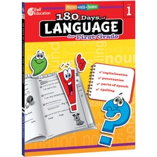 (英文圖書)180 Days(tm) Language for First Grade: Practice Assess Diagnose 平裝版, Shell Education Pub, 英文