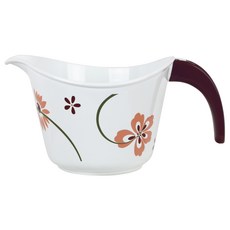 Corelle 康寧 可微波印花手柄碗, 1個, 漂亮的粉紅色