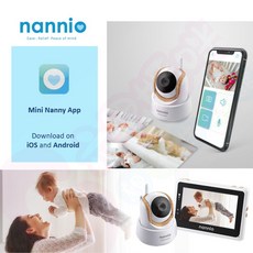 Nannio 4.3吋觸控WiFi寶寶攝影機/監控器, 1組