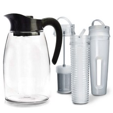 primula 3In1 飲料系統 Tritan Pitcher + Tea Infuser + Flavor Infuser + Chill Core Set, 2.7L, 黑色的