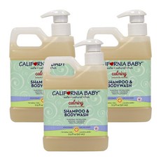 CALIFORNIA BABY 加州寶寶 Calming二合一洗髮沐浴乳, 517ml, 3桶