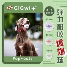 GiGwi 彈力耐咬爆爆球, 白色