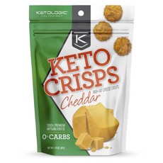 KETOLOGIC Keto Crisp 高脂芝士脆切達干酪, 1個, 50克