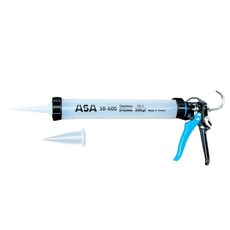 ASA SB600 台灣製造 無空行程不滴膠環保包膠管2用矽利康槍 半透明膠管, 1支