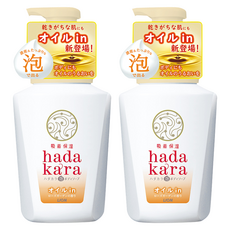 LION 獅王 Hadakara 泡泡沐浴油玫瑰花園香, 2個, 530ml