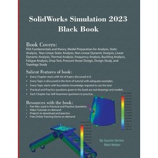 (英文圖書) SolidWorks Simulation 2023 Black Book 平裝版, Cadcamcae Works, 英文