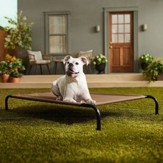 Frisco 寵物犬用鋼架高架床, 1個, 棕色