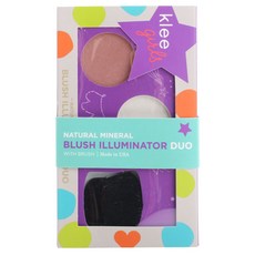 klee Girls Natural Mineral Blush & Illuminator Duo Malibu Shine, 1個