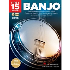 (英文圖書) First 15 Lessons - Banjo Book/Online Media 平裝版, Hal Leonard Publishing Corp..., 英文