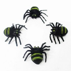 佳 仿真蜘蛛 整人玩具, 黑色，綠色, 1個, 1吋