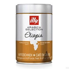 illy 意利 衣索比亞阿拉比卡精選花香精緻咖啡豆, 1個, 250g