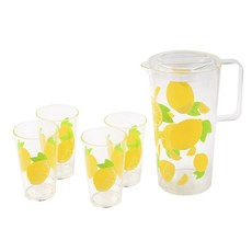 SUNNYLIFE Party Drinkware 冰箱水瓶 2件套, 檸檬
