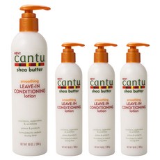 cantu 乳木果油柔順免沖洗護髮乳, 4個, 284g