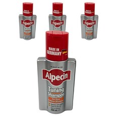 Alpecin 潤黑咖啡因洗髮露, 4個, 200ml