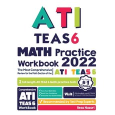(英文圖書) ATI TEAS 6 Math Practice Workbook: The Most Comprehensive Review for the Math Section of the ... 平裝版, Effortless Math Education, 英文