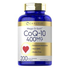 CARLYLE CoQ-10 400mg速釋軟膠囊, 1罐, 200顆