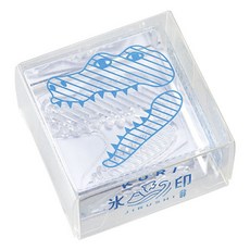 KING JIM HITOTOKI 冰塊水晶印章 鱷魚 33mm, 1個, 不適用