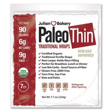 Julian Bakery 素食無糖薄捲餅, 7件, 32克