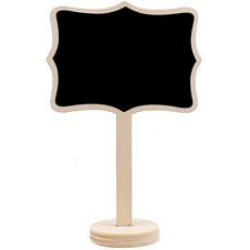 迷你木質黑板立牌 可立式留言板 辦公室 婚禮 活動佈置, 花邊, 木頭