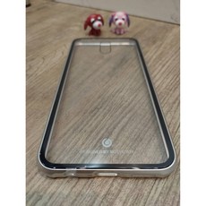 Phonebao OPPO R17/R17 Pro 金屬邊框鋼化背殼 PC背板 耐磨 防刮 保護殼, 銀黑框透明背板, R17