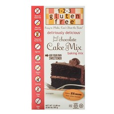 1-2-3 GLUTEN FREE 巧克力蛋糕粉, 1個, 365克
