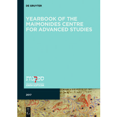 Yearbook of the Maimonides Centre for Advanced Studies 平裝版, de Gruyter, 英文