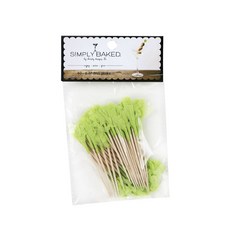 Simply Baked 荷葉邊裝飾籤 6.4公分, 1個, 40入