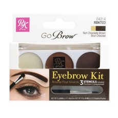 KISS Go Brow 眉毛套組 4g, 1個, 濃郁的巧克力棕色