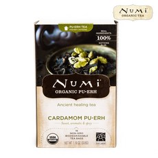 NUMi 小豆蔻普洱茶茶包 含咖啡因, 16件, 2.1g