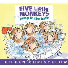 (英文圖書)Five Little Monkeys Jump in the Bath Board Books, Clarion Books, 英文, 硬頁書