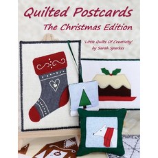 (英文圖書) Quilted Postcards The Christmas Edition: Little Quilts Of Creativity 平裝版, Tortoise Crafts Publishing, 英文
