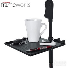 Gator Frameworks 麥克風架夾式托盤 GFW-SHELF1115 穩固置物架, 小, 1個